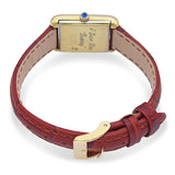 Vintage Cartier 18k Yellow Gold Electroplated Tank Manual Wind Watch
