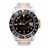 Rolex GMT-Master Two Tone 18K Yellow Gold Steel Jubilee Watch Ref. 16753