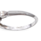Vintage 14k White Gold 0.42tcw H VS Diamond Engagement Ring