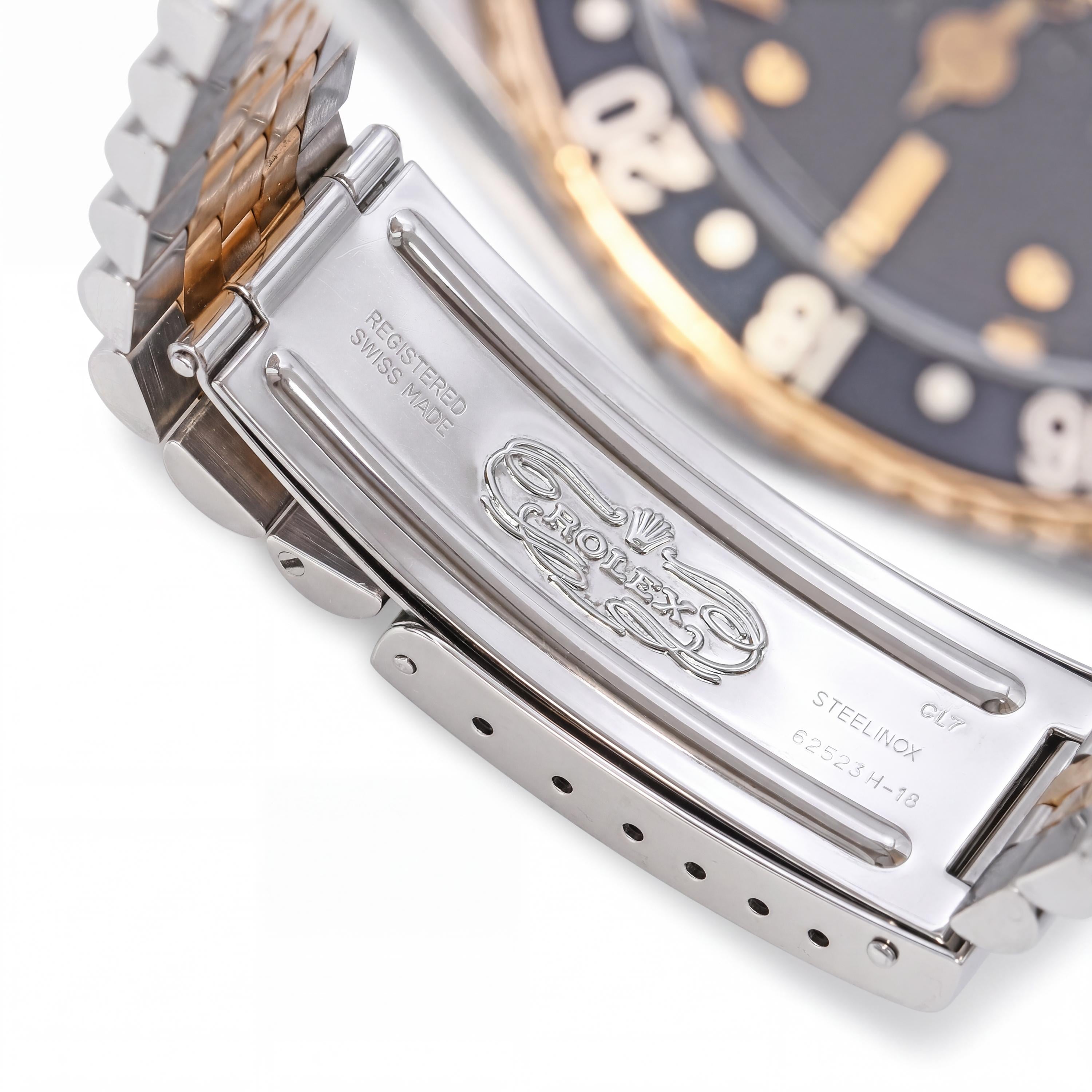 Rolex GMT-Master Two Tone 18K Yellow Gold Steel Jubilee Watch Ref. 16753