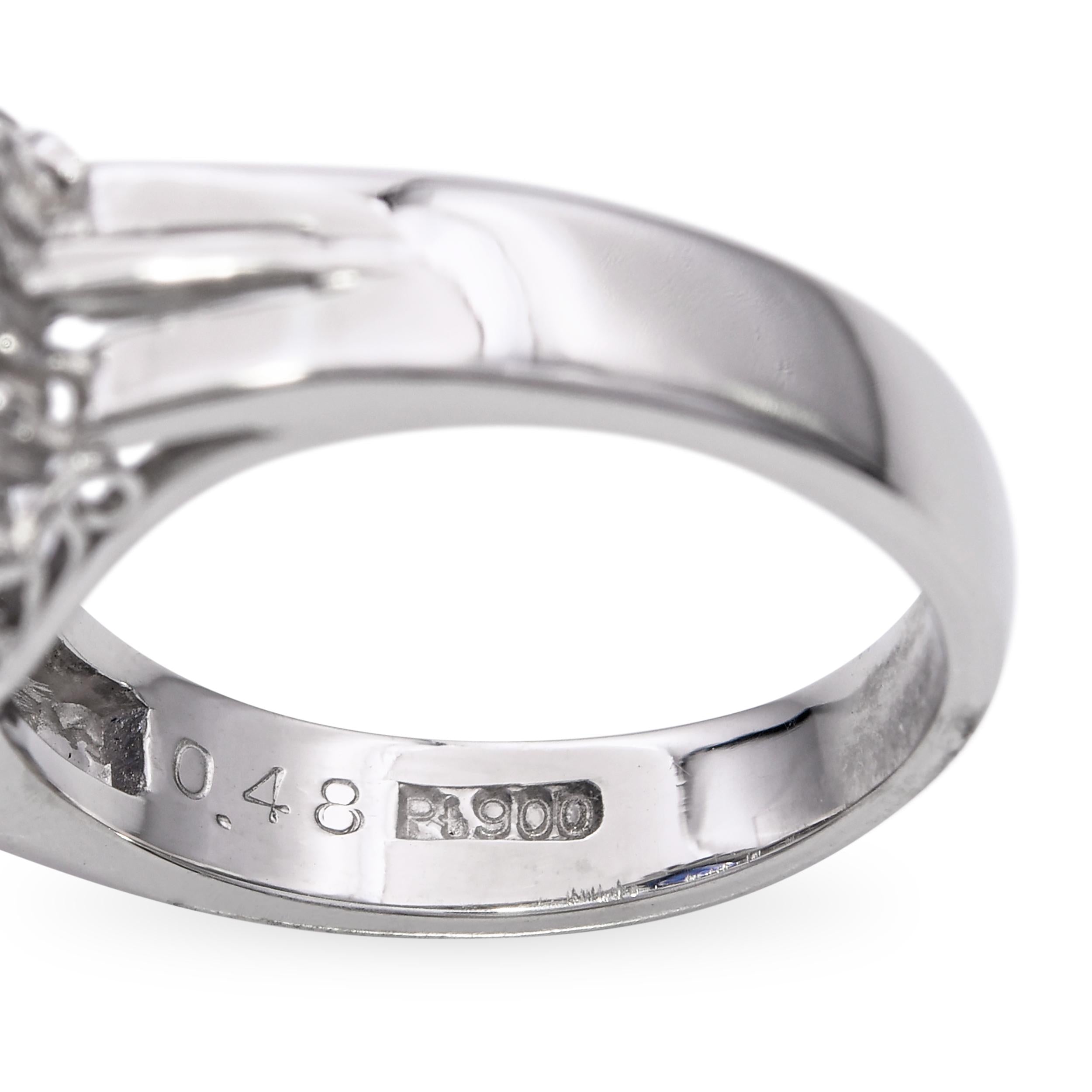 Platinum 2.25ct Ceylon Heated Sapphire and Diamond Ring