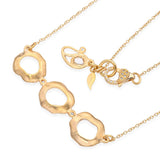 Coomi 20k Yellow Gold Open Flower Diamond Necklace