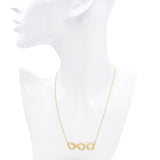 Coomi 20k Yellow Gold Open Flower Diamond Necklace