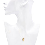 14k Yellow Gold Bitten Apple Pendant Charm