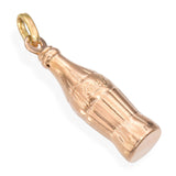 Vintage 14k Rose Gold Coke Bottle Pendant