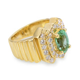 18k Yellow Gold 1.89ct Mozambique Paraiba Tourmaline Ring