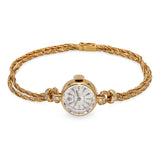 Vintage Rolex 18k Yellow Gold Diamond Hand Wind Cocktail Watch Ref. 9867