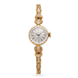 Vintage Rolex 18k Yellow Gold Diamond Hand Wind Cocktail Watch Ref. 9867