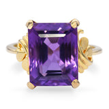 Vintage 14k Yellow Gold Amethyst Ring