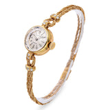 Vintage Rolex 18k Yellow Gold Diamond Hand Wind Cocktail Watch Ref. 9867