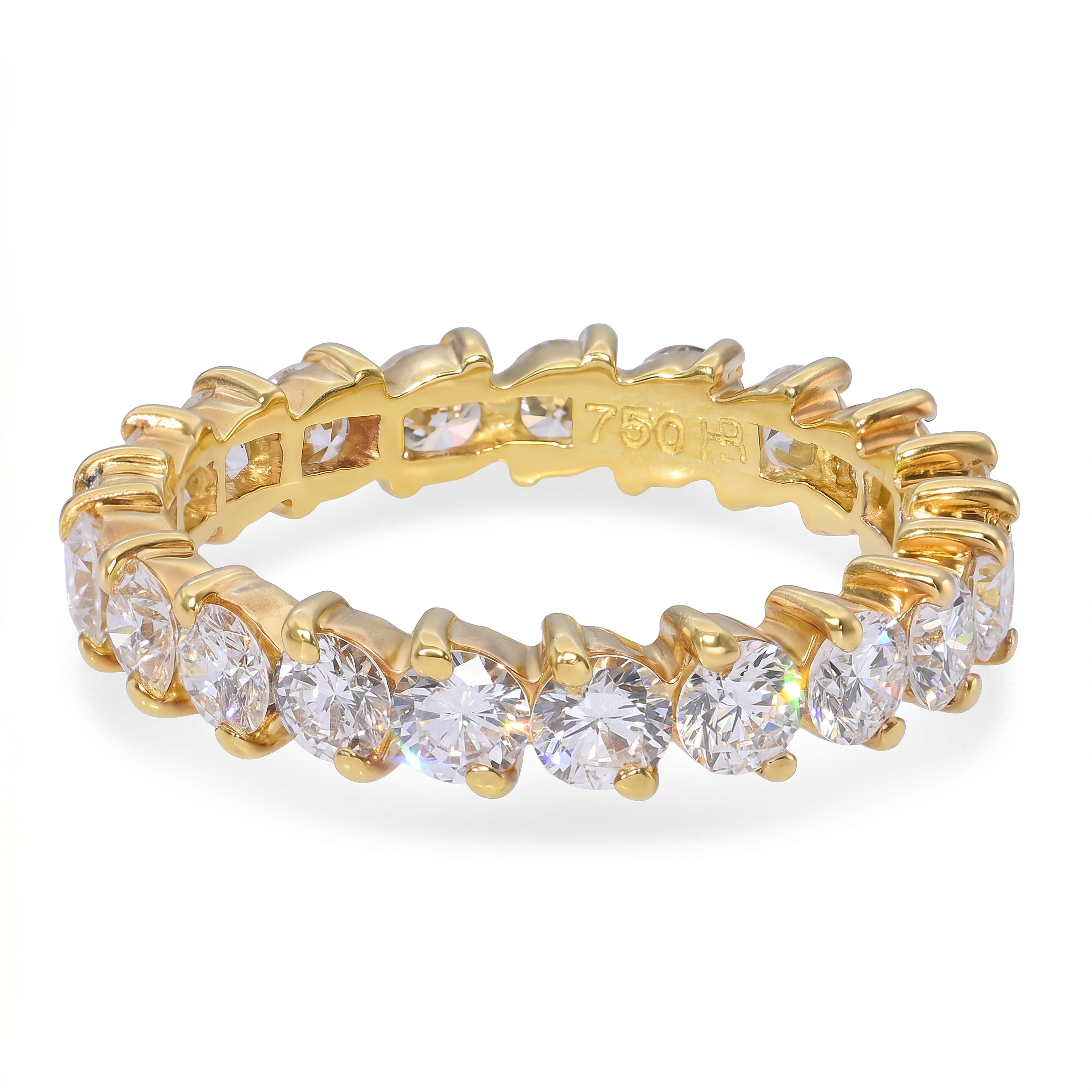 Hammerman Brothers 18K Yellow Gold 2.31ctw Diamond Eternity Ring