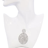 18k White Gold 4.85tcw H Si1 Diamond Pave Open Filigree Pendant