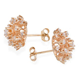 Vintage 14k Yellow Gold 0.69tcw Diamond Stud Earrings