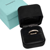 Tiffany & Co. 18k Yellow Gold and Platinum Milgrain Forever Wedding Band