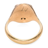 Vintage 14K Yellow Gold Asian Folklore Mask Figural Signet Ring