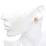 Vintage 14k Yellow Gold 0.69tcw Diamond Stud Earrings