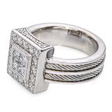 Philippe Charriol 18k White Gold Diamond Ring