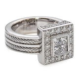 Philippe Charriol 18k White Gold Diamond Ring