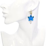 Tagliamonte 14k Yellow Gold Venetian Glass, Turquoise, & Pearl Starfish Earrings