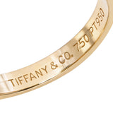 Tiffany & Co. 18k Yellow Gold and Platinum Milgrain Forever Wedding Band