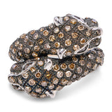 10k Yellow Gold Fancy Brown Diamond Panthere Ring