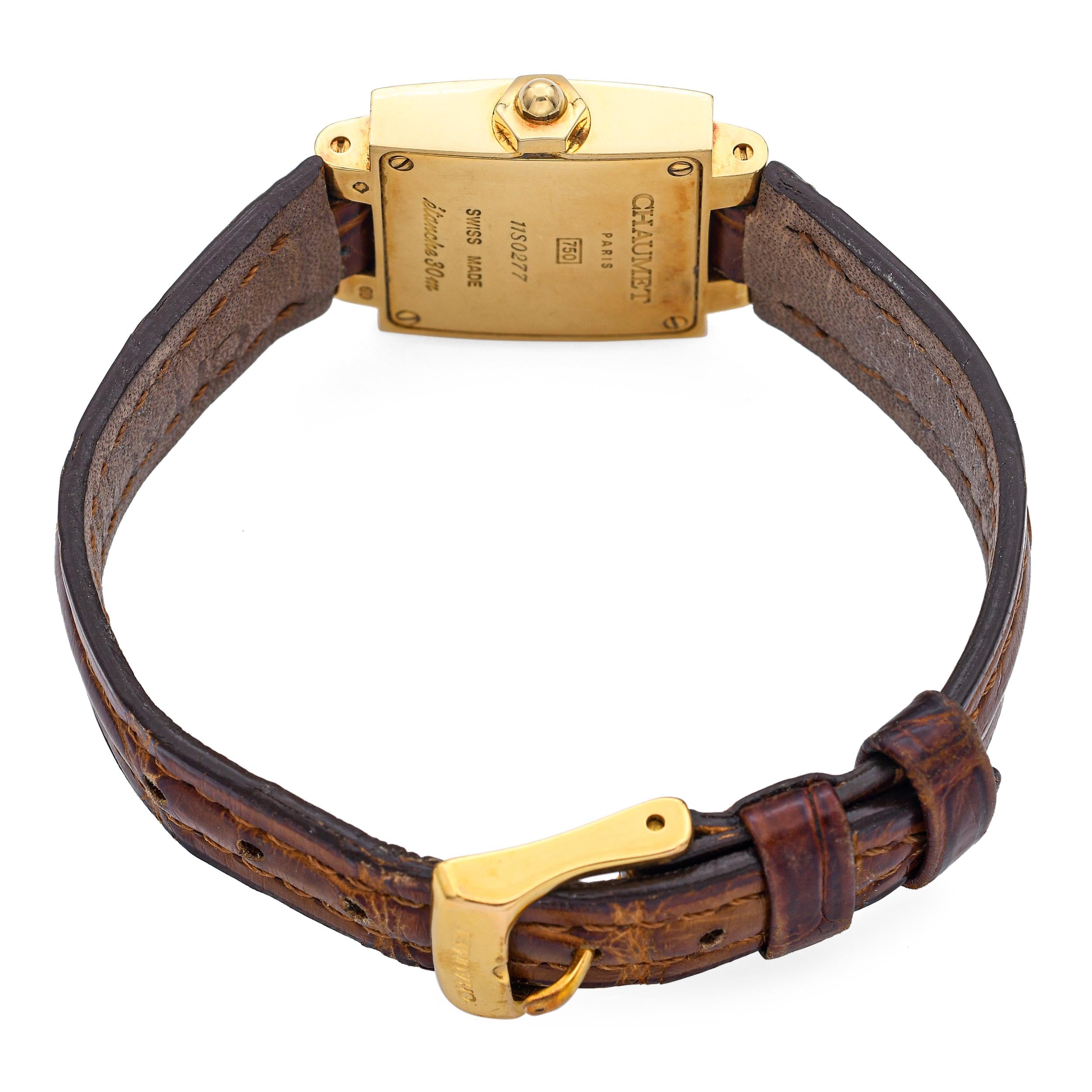 Chaumet Etanche 18k Yellow Gold 11S0277 Women's Watch