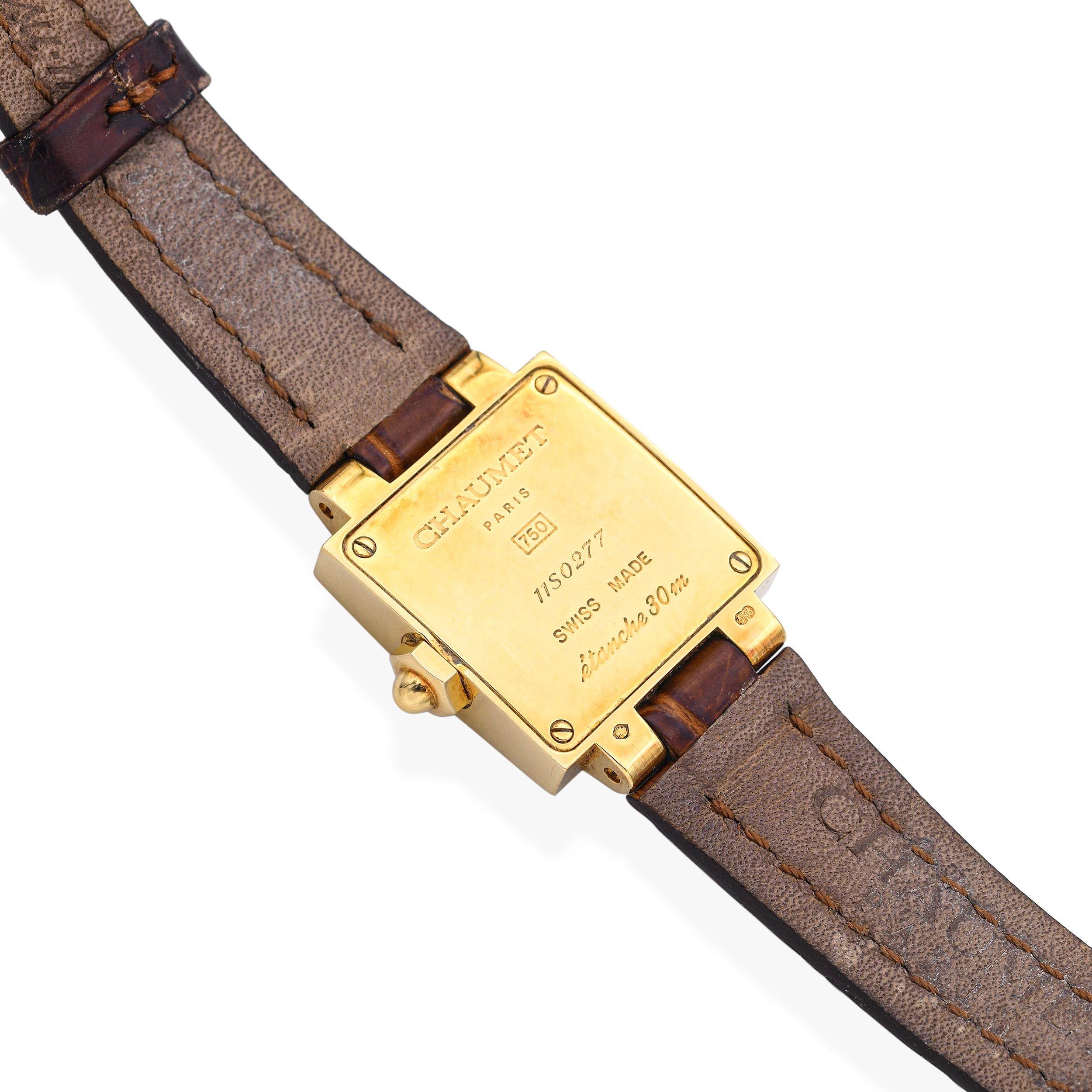 Chaumet Etanche 18k Yellow Gold 11S0277 Women's Watch