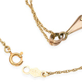 Vintage Yellow Gold Coral Drop Pendant Necklace