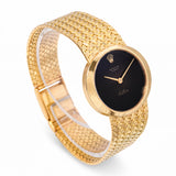 Vintage 1969 18k Yellow Gold Rolex Cellini Vignette Dial Watch Ref 3818