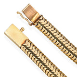 Vintage 14k Yellow Gold Snake Chain Bracelet