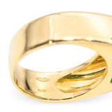 Pomellato 18K Yellow Gold Jadeite & .18tcw Diamond Ring