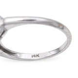 Vintage 14k White Gold 0.76tcw Old Euro Diamond Ring