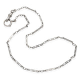 Vintage 14k White Gold 15" Pocket Watch Chain