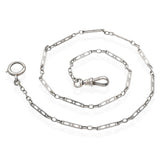 Vintage 14k White Gold 15" Pocket Watch Chain