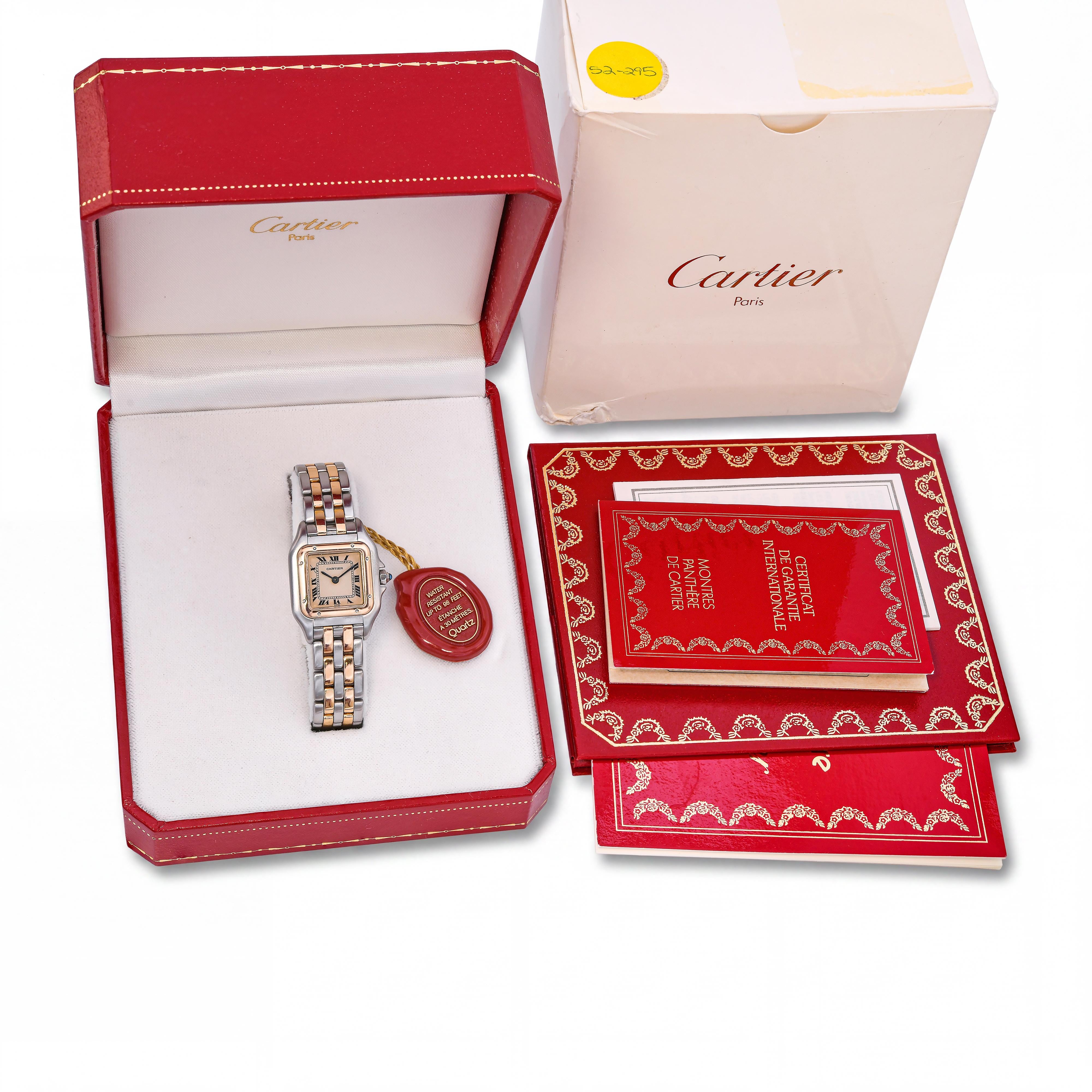 Vintage Cartier Panthère Gold & Stainless Steel Two-Row Quartz Women’s Watch