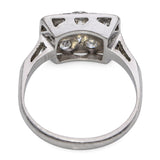 Antique Art Deco Platinum Diamond Ring