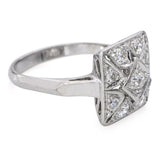 Antique Art Deco Platinum Diamond Ring