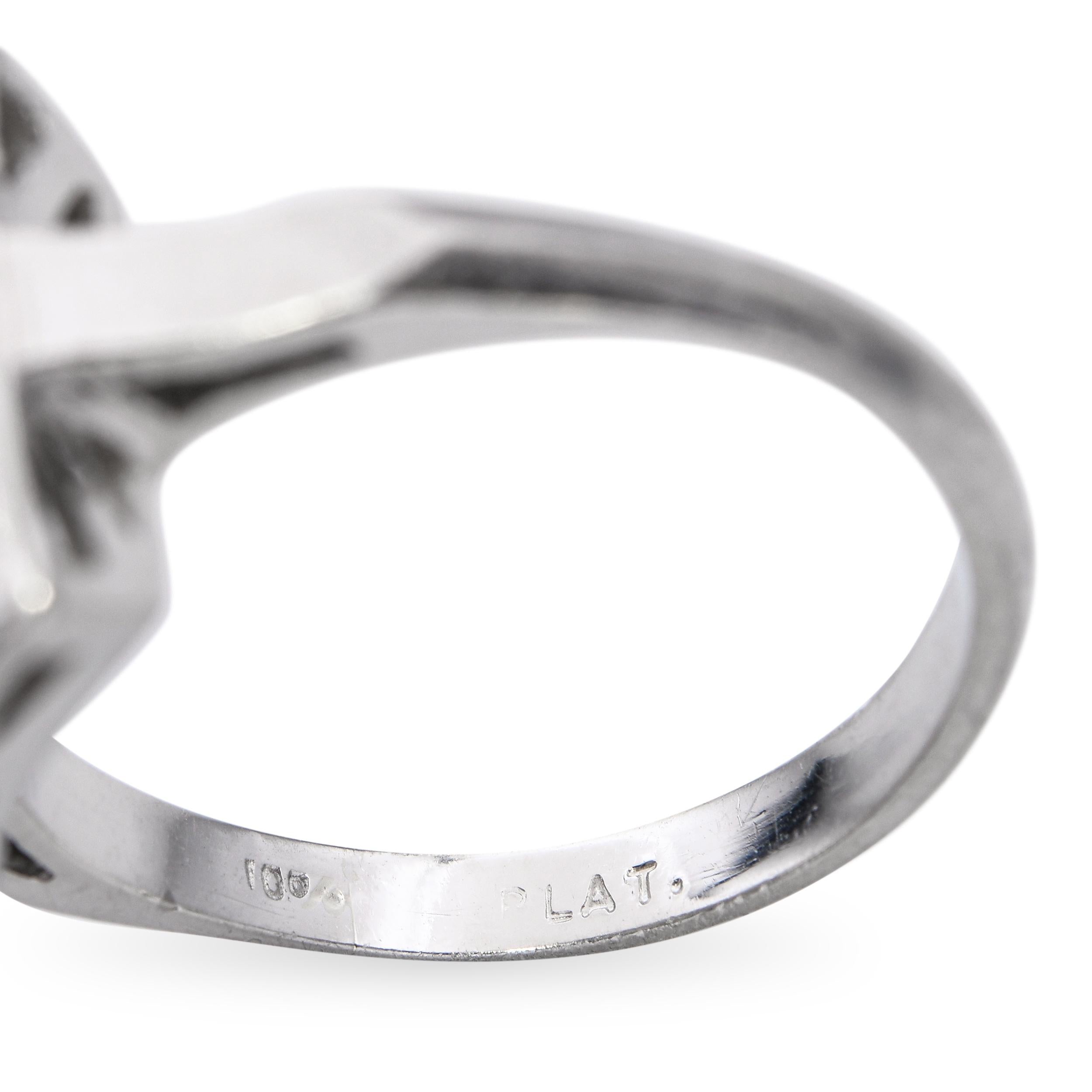 Antique Art Deco Platinum Diamond Ring