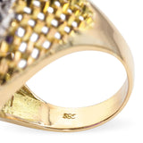 Vintage 14k Gold 11ct Amethyst and Diamond Cocktail Ring