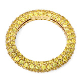18k Yellow Gold 3.00tcw Yellow Sapphire Pave Band Ring
