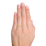 18k Yellow Gold 3.00tcw Yellow Sapphire Pave Band Ring