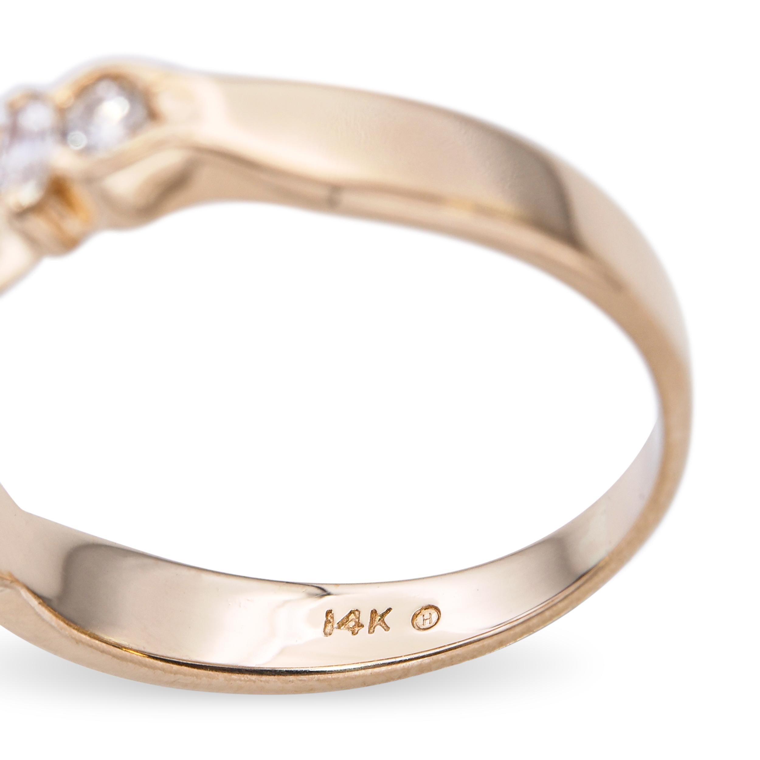 14k Yellow Gold Diamond Half-Eternity Wedding Band