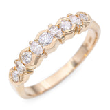 14k Yellow Gold 0.93tcw Diamond Semi-Eternity Wedding Band