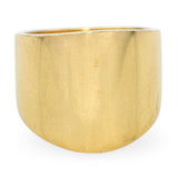 Mings 18k Yellow Gold Tapered Wide Band Ring