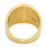 Mings 18k Yellow Gold Tapered Wide Band Ring