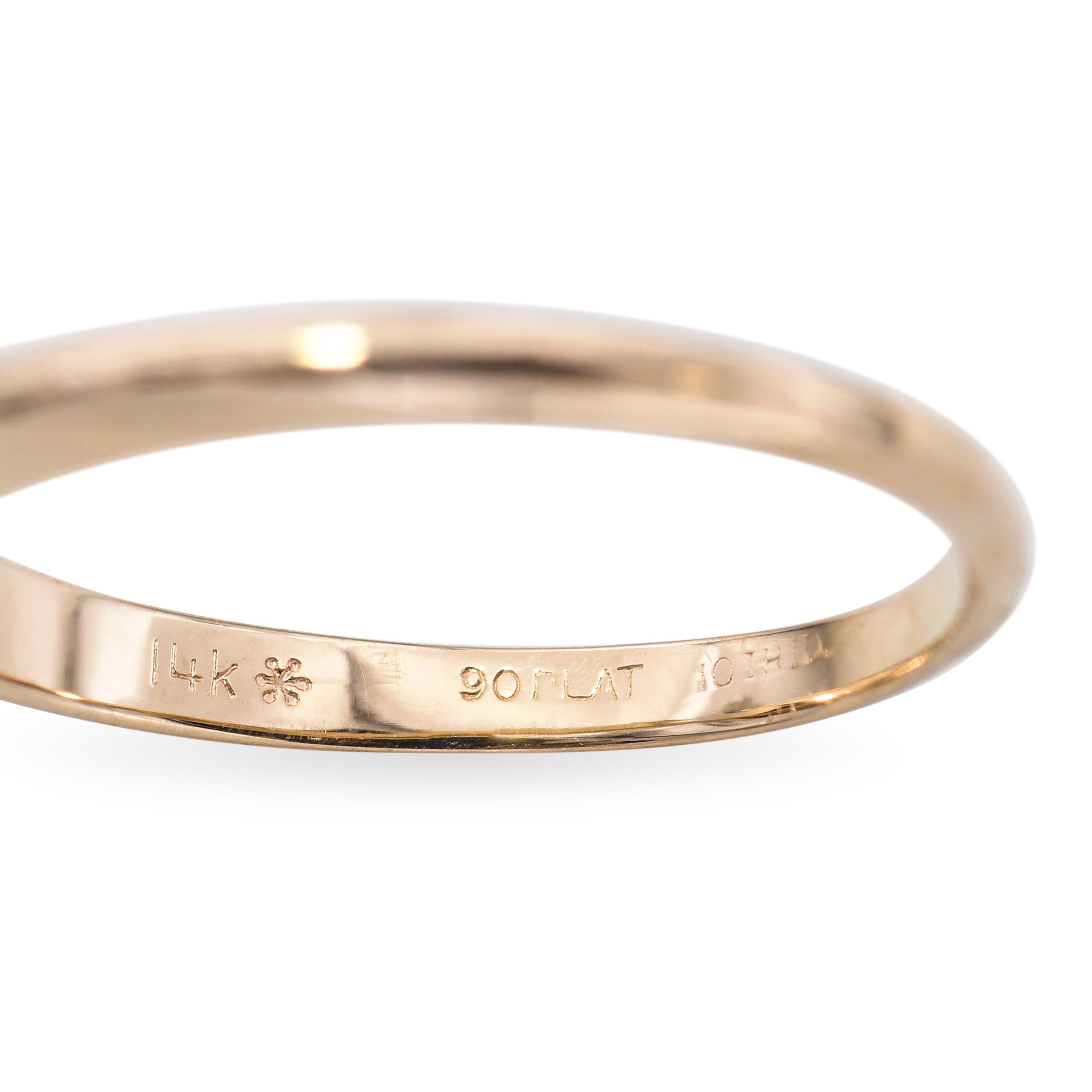 14k Yellow Gold and Platinum GIA G I1 0.76ct Pear Shaped Diamond Engagement Ring