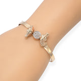 Vintage Yellow Gold Diamond Accented Horse Head Bracelet