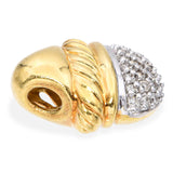 David Yurman 18k Yellow Gold Diamond Acorn Pendant