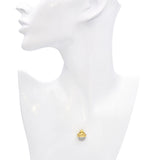 David Yurman 18k Yellow Gold Diamond Acorn Pendant