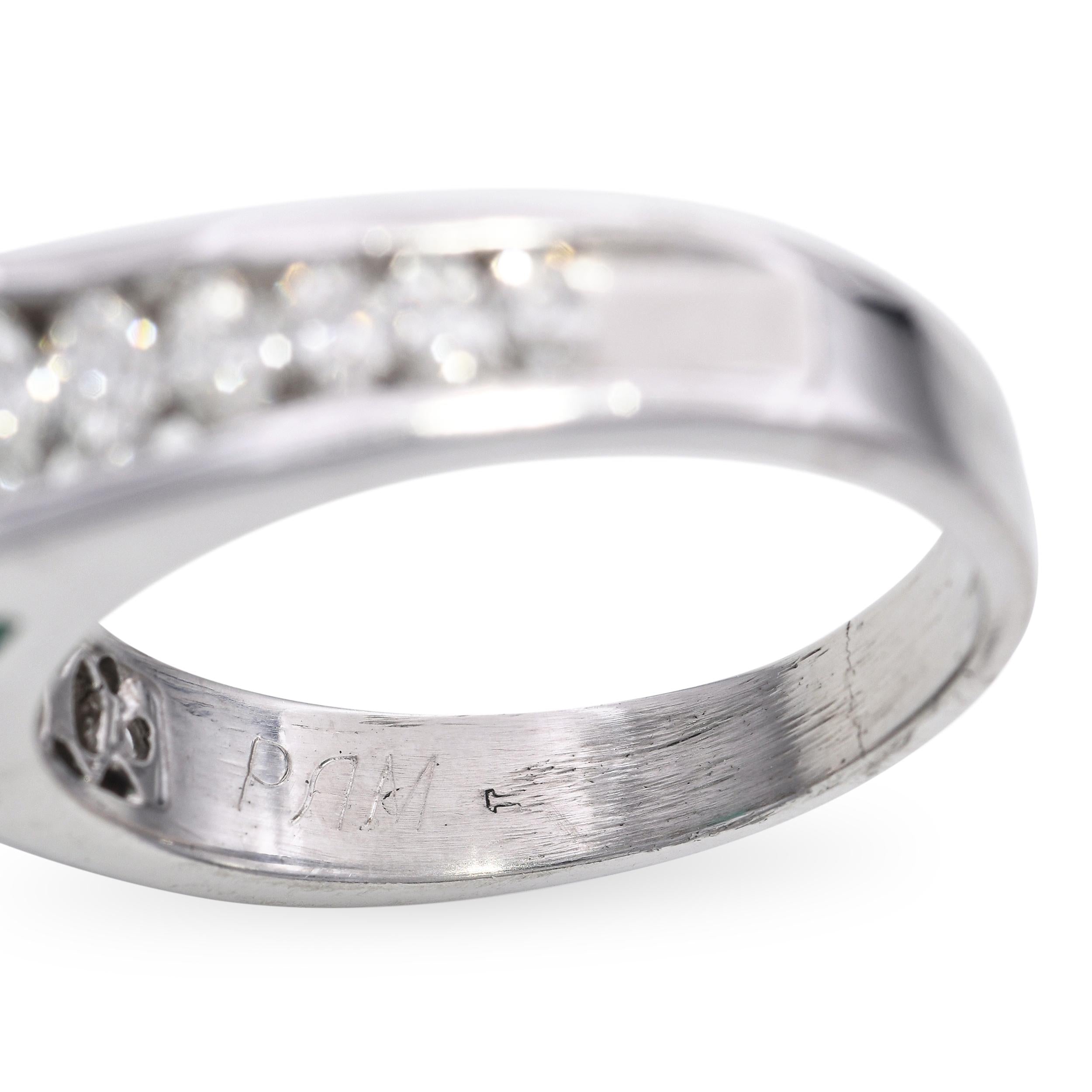 Platinum GIA F1 1.80ct Zambian Emerald and Marquise Diamond Ring